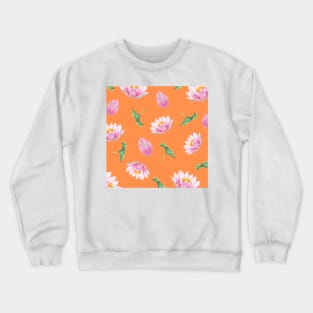 Hong Kong Lotus Light Orange - Yoga Calm Vibe Crewneck Sweatshirt